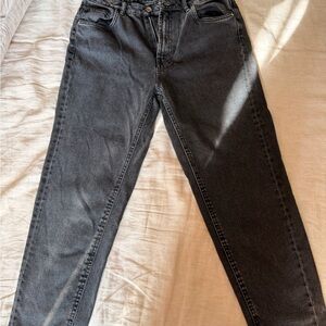 Zara trafulac denim boyfriend jeans black size 8